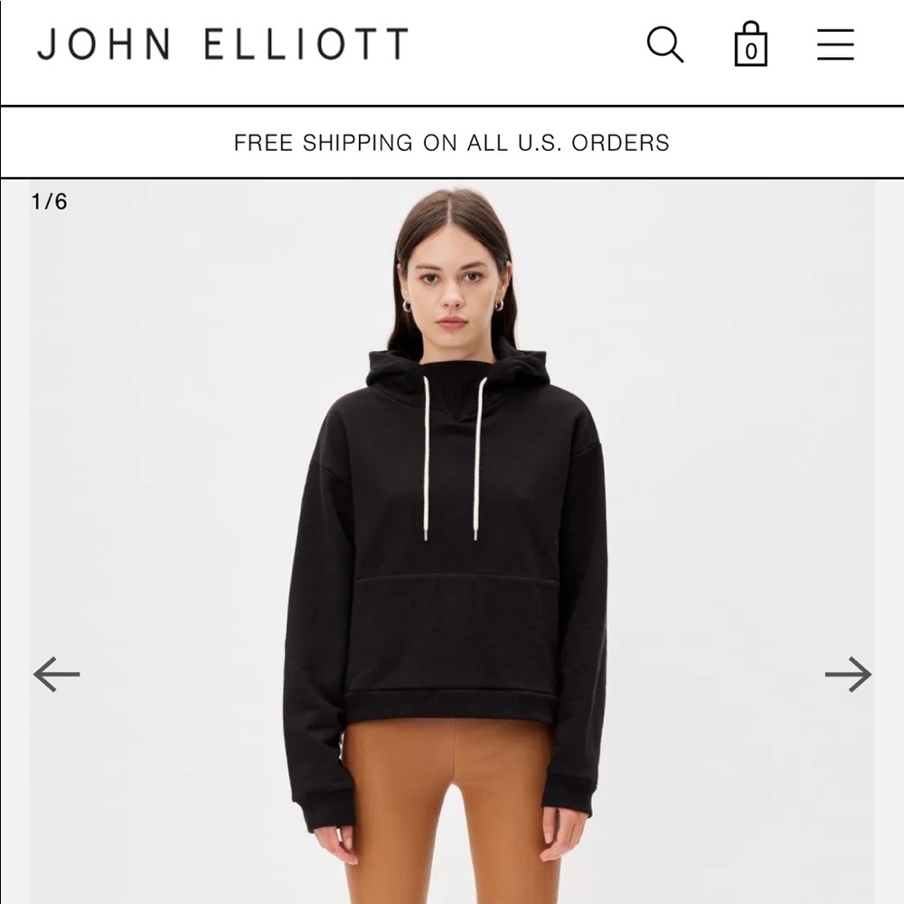 John Elliot women’s hoodie with zippers